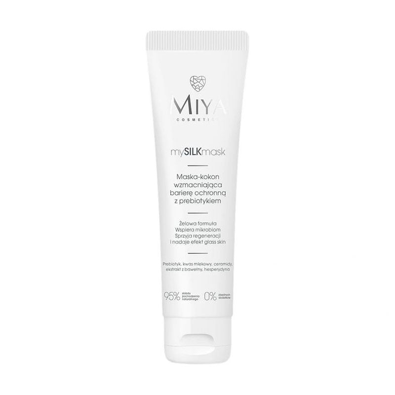 Маска-кокон для обличчя Miya Cosmetics mySILKmask з пребіотиками, що зміцнює захисний бар'єр, 60 мл